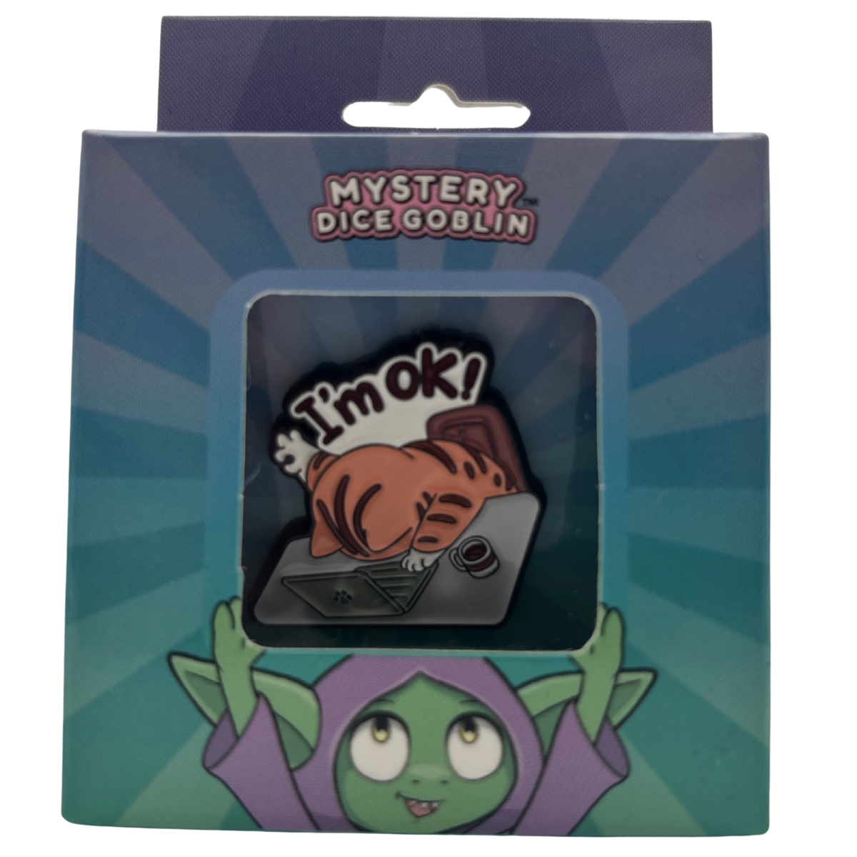 I'm OK Cat Pin