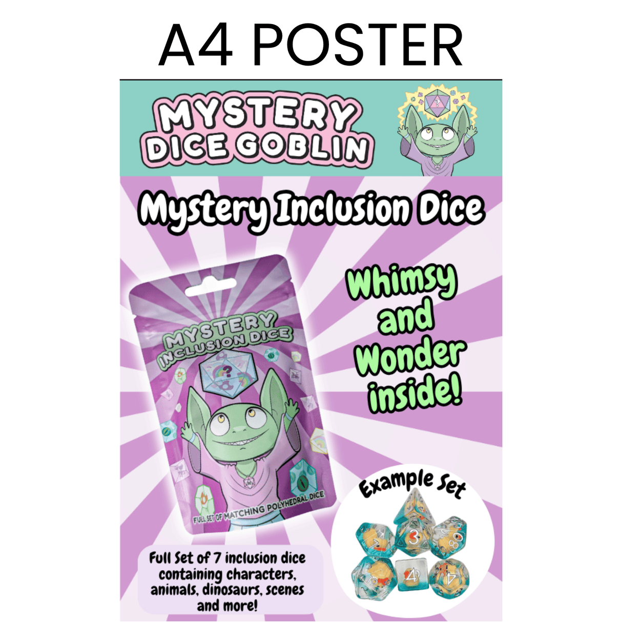 Mystery Inclusion Dice Poster