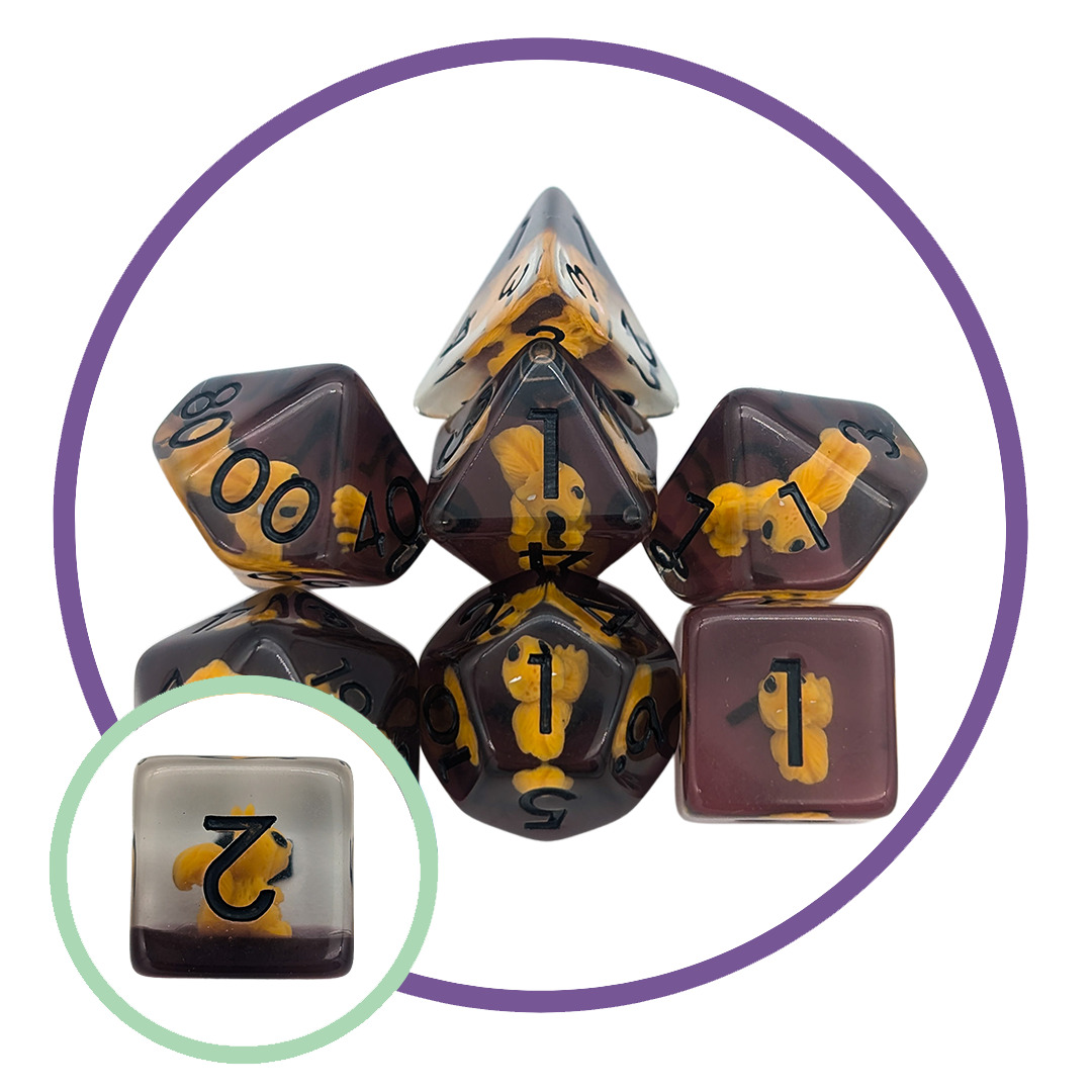 Squirrel Inclusion Dice Set