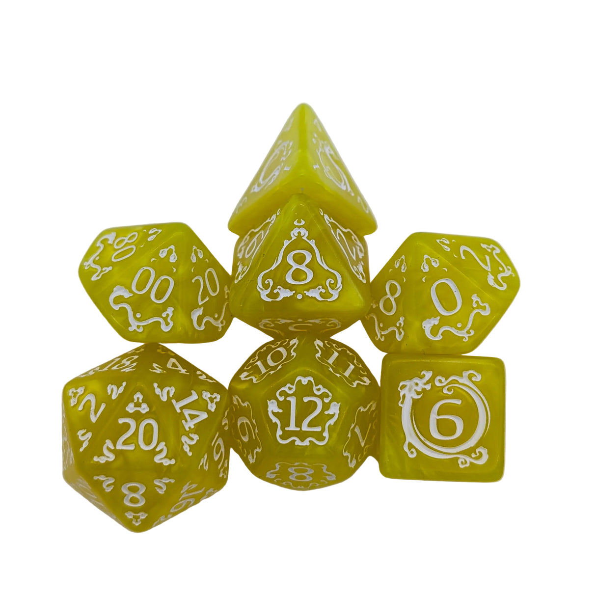 Dragon Yellow Dice Set