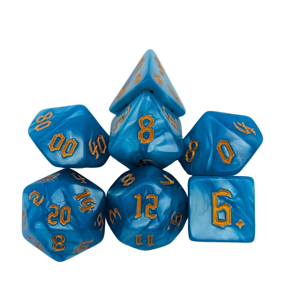 Mist Blue Dice Set