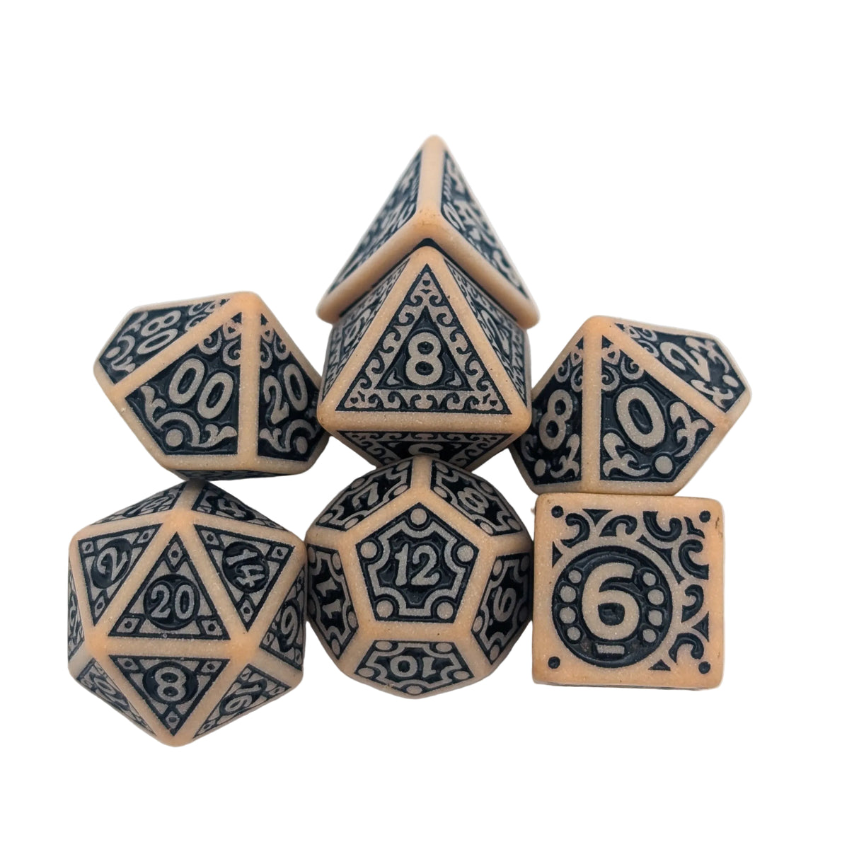 Ornate Calavera Dice Set