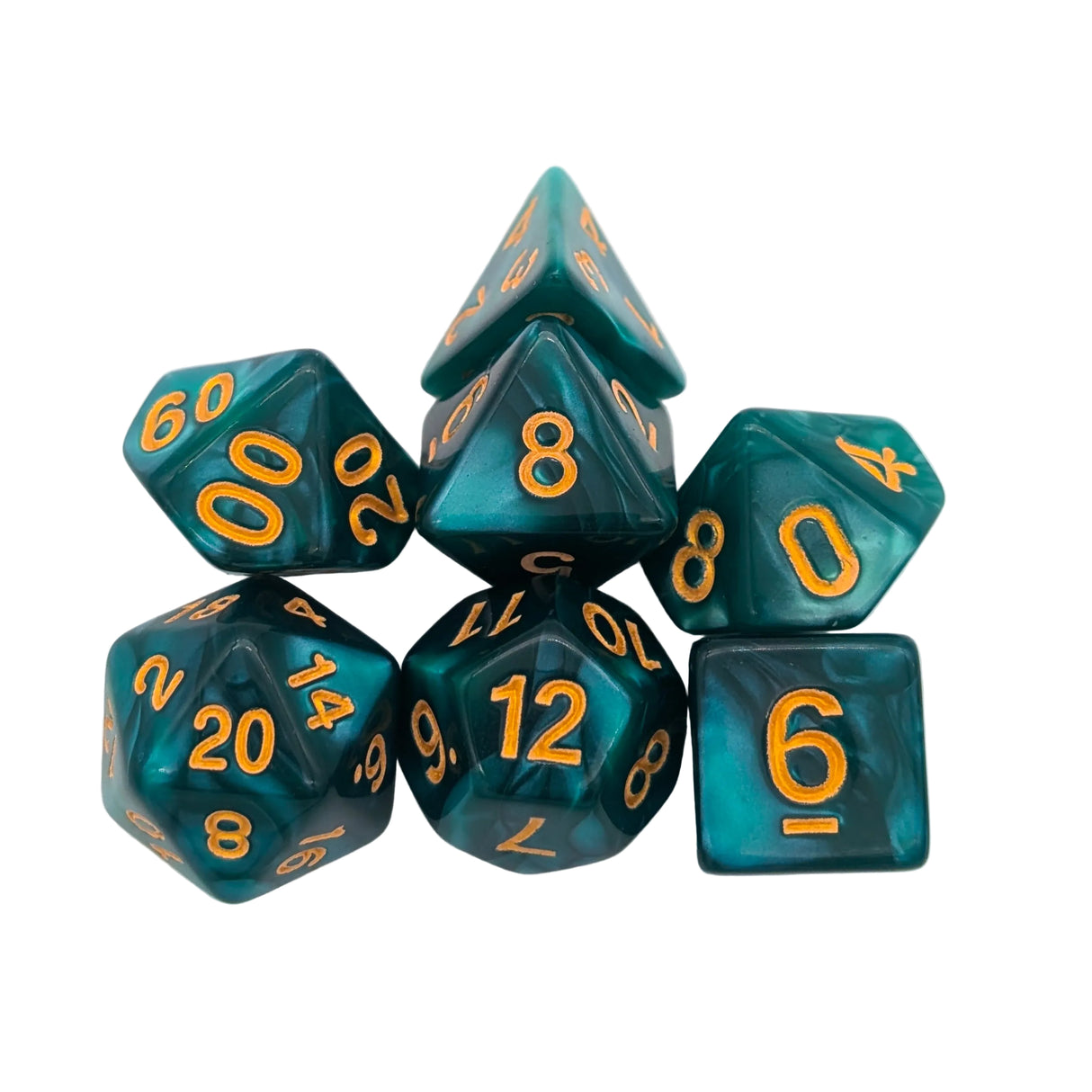 Pearl Jade Dice Set