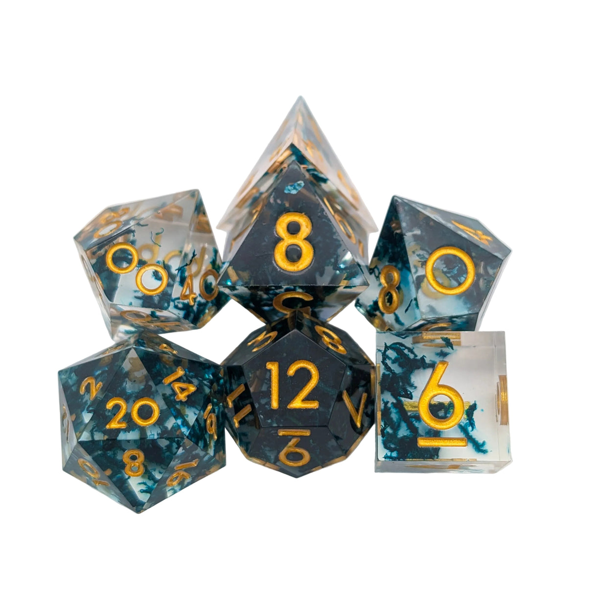 Foil Sharp Violet Dice Set
