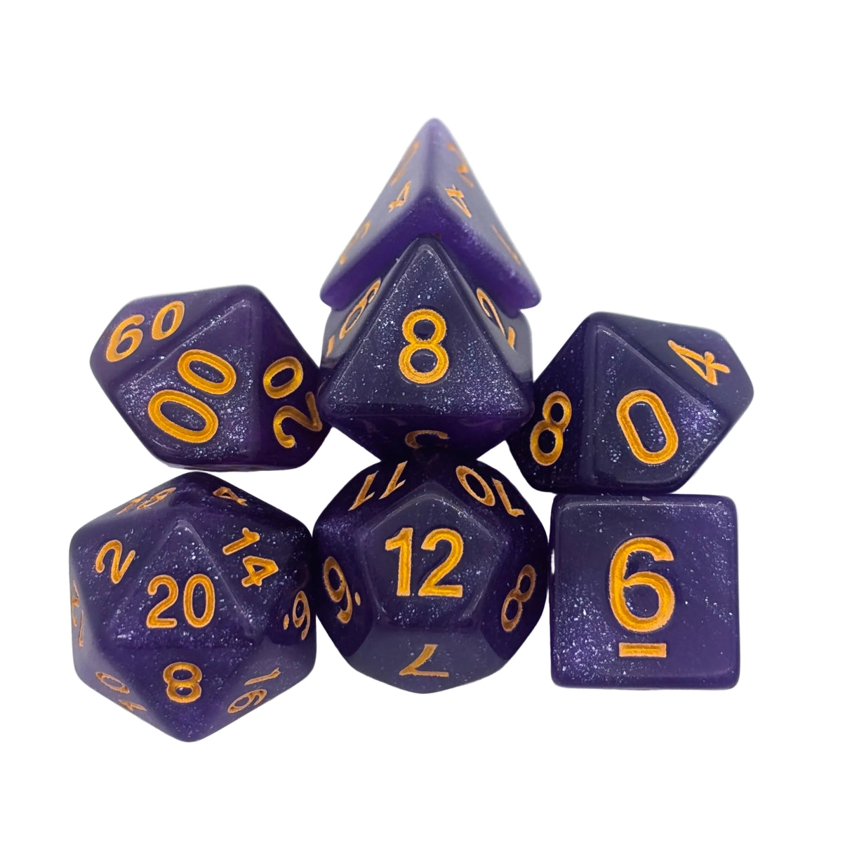 Shimmer Magenta Dice Set