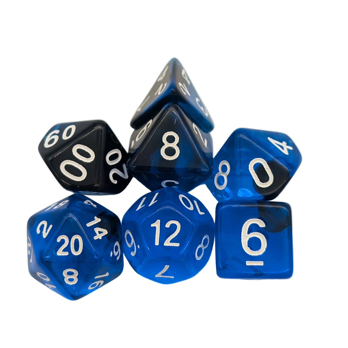 Smoke Blue Dice Set