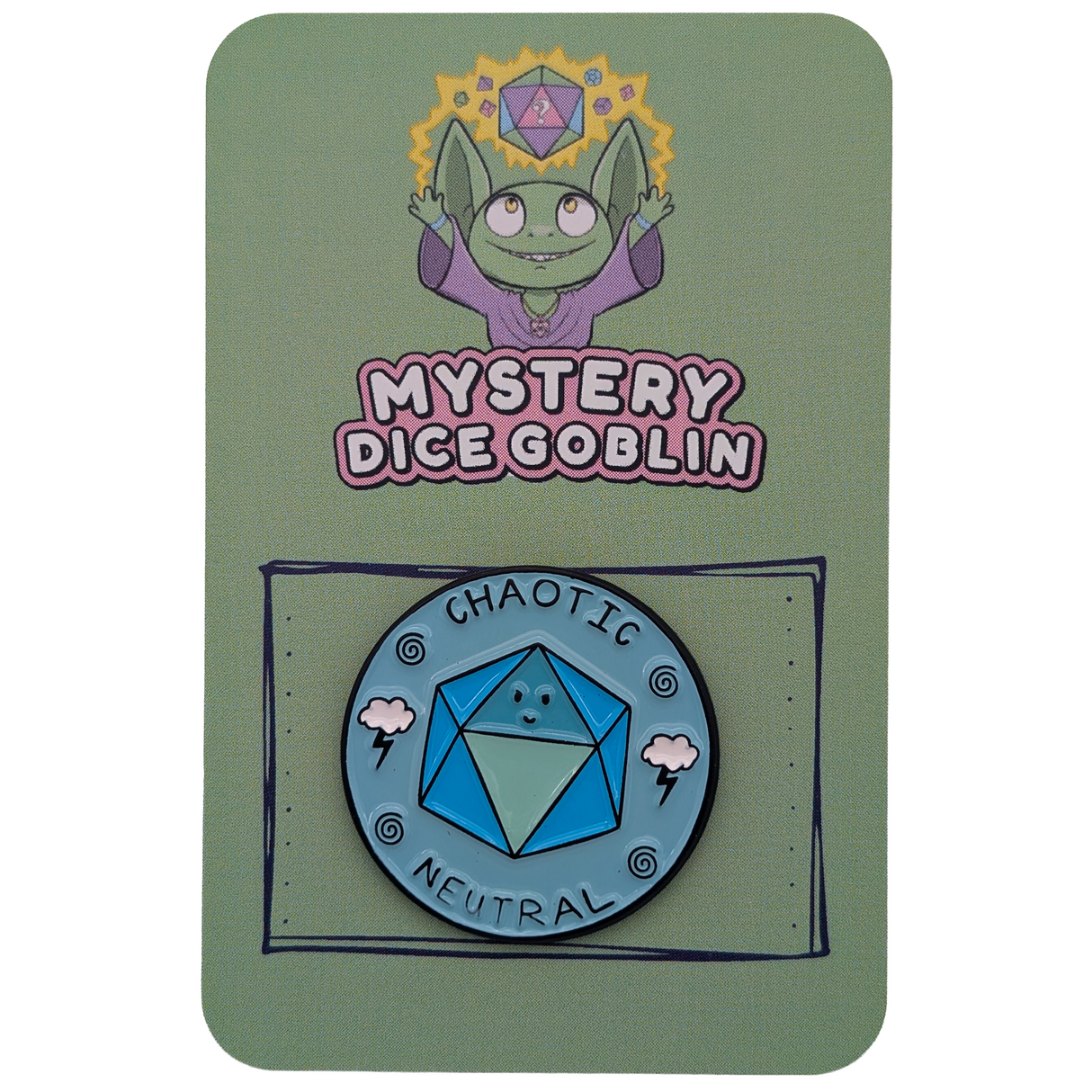 Chaotic Neutral Cloud RPG Pin