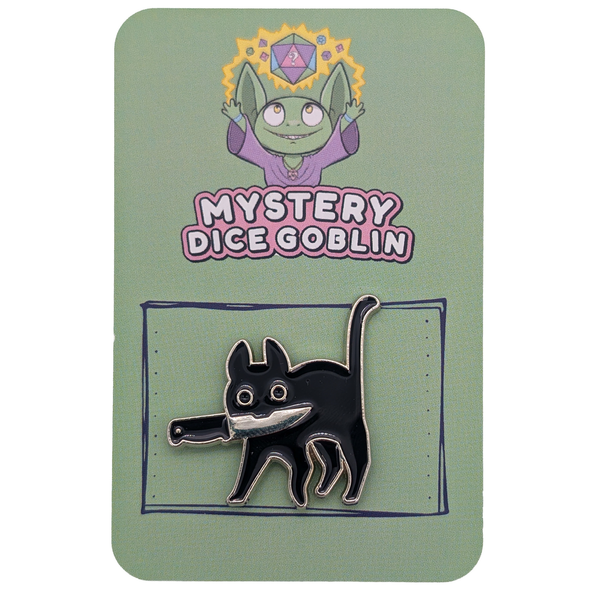 Dagger Cat Pin