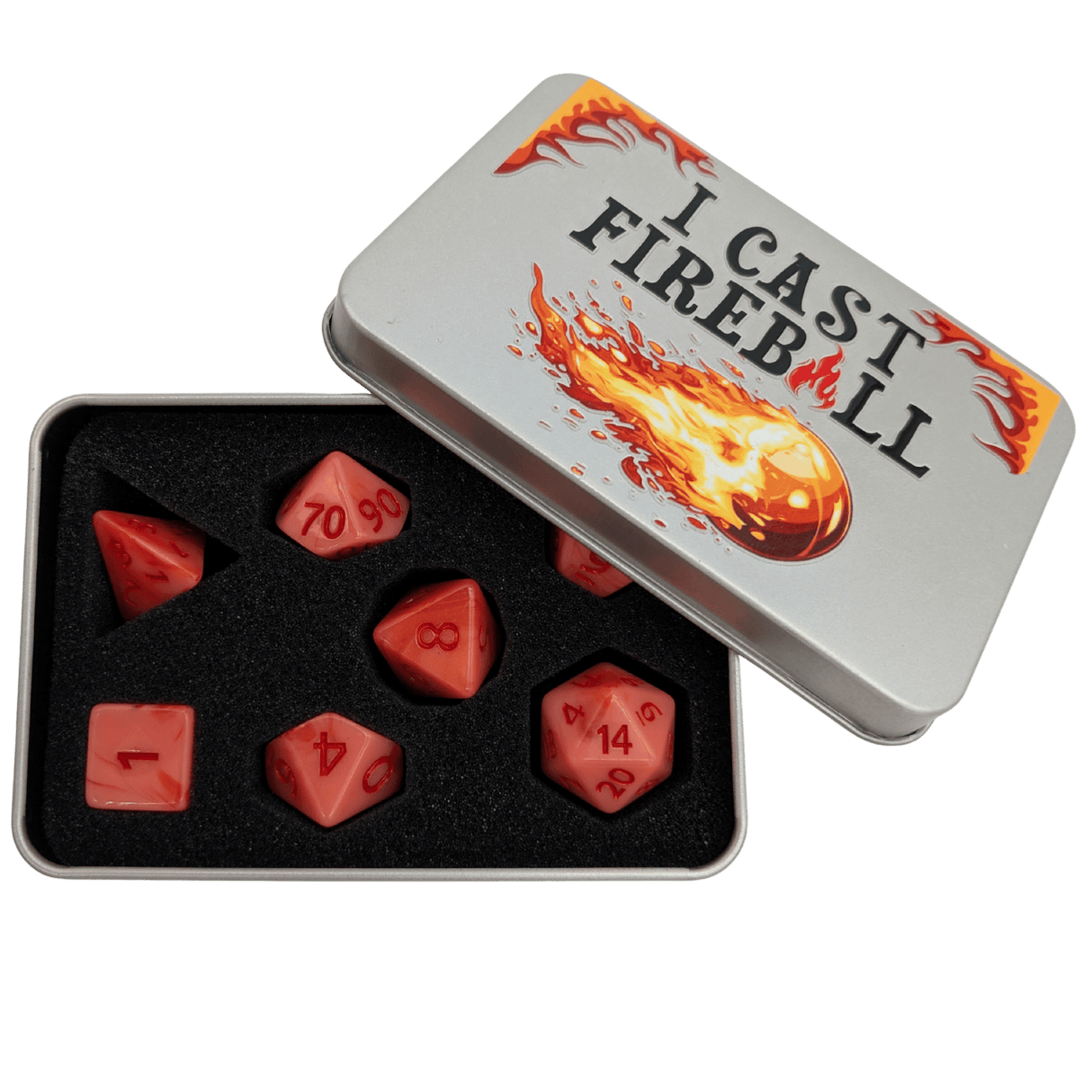 Fireball Dice Tin