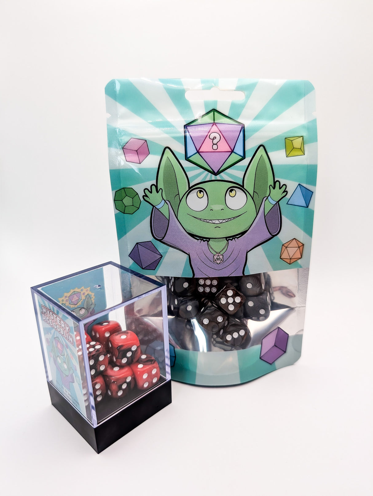 Dark Vortex Pipped D6 Collection (12mm)
