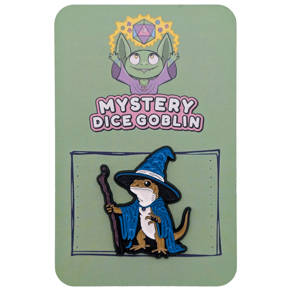 Wizard Lizard RPG Pin