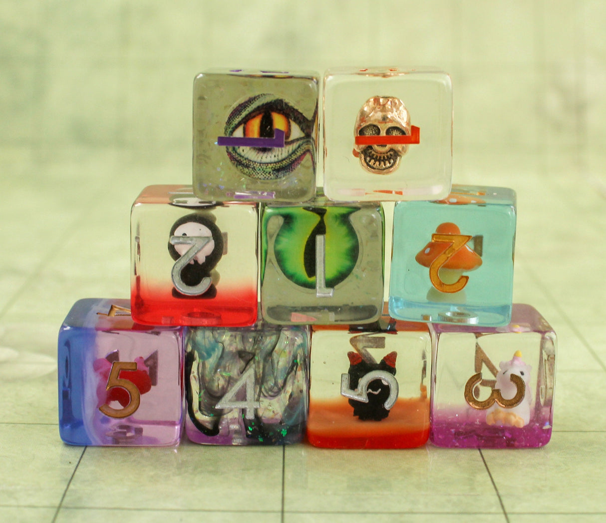 Dungeons and Dragons, Filled Mystery Dice DnD Dice over 100 styles available, Filled Polyhedral Dice never the same sets | DnD Dice