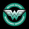 Milton Keynes Wargames Workshop logo with a green circle and white letter 'W'.